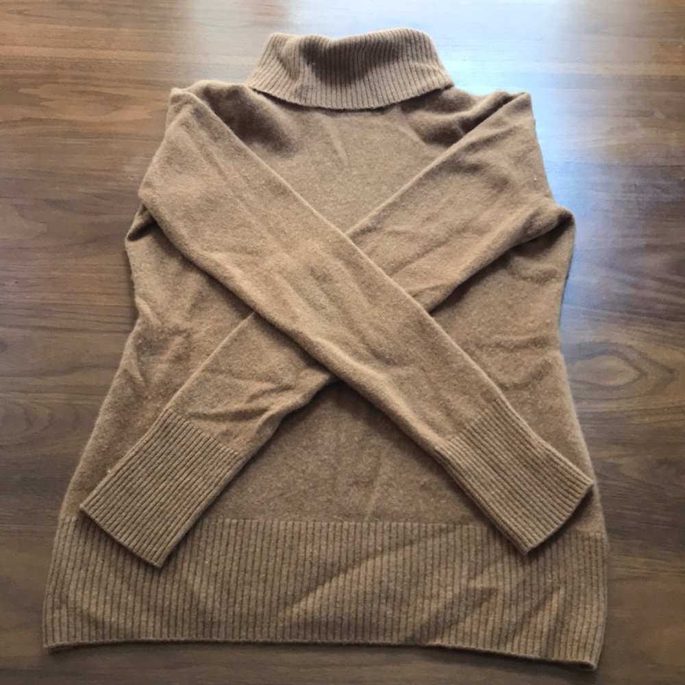 jcrew 100% cashmere turtleneck sweater